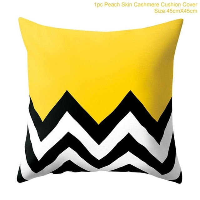 Geometric Pattern Cushion Cover