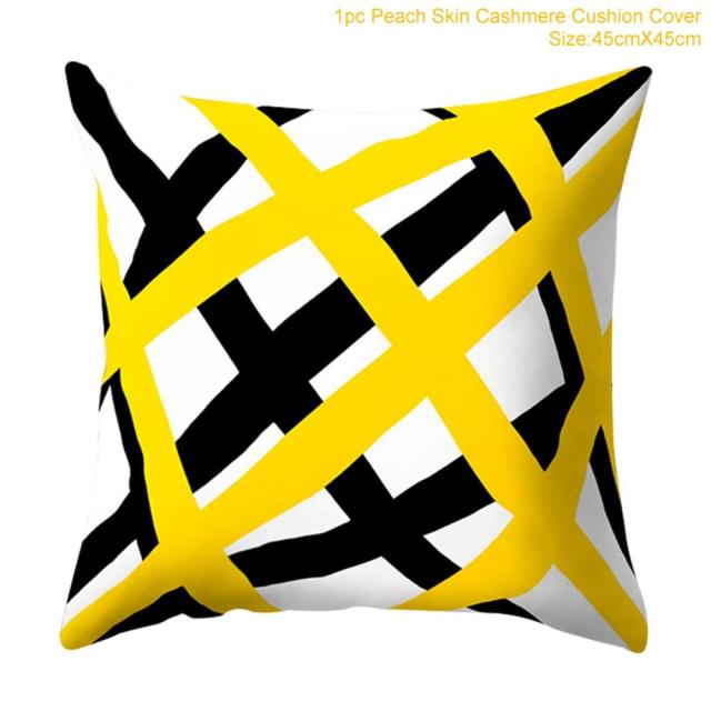 Geometric Pattern Cushion Cover