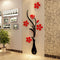 Colorful Multi-Pieces Flower Vase 3D Acrylic Wall Sticker