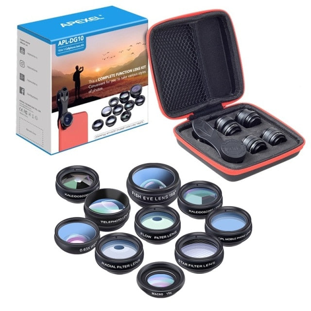 10 in 1 Mobile Phone Lens Kit