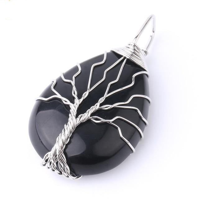 Water Drop Tree of Life Pendants