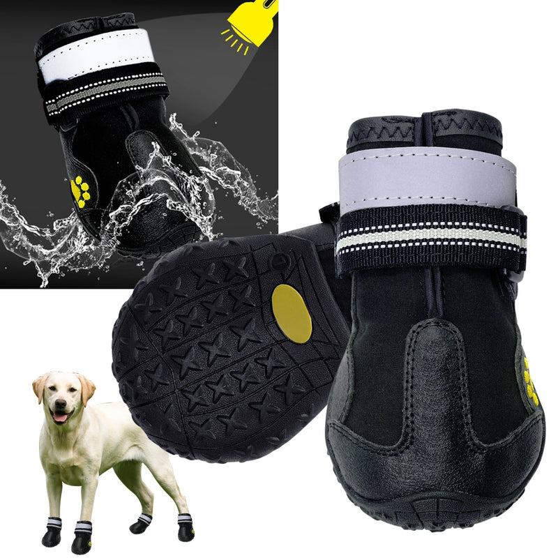 Reflective Waterproof Dog Boots