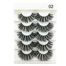 5 Pairs 6D Faux Mink Hair False Eyelashes