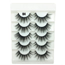 5 Pairs 6D Faux Mink Hair False Eyelashes