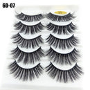 5 Pairs 6D Faux Mink Hair False Eyelashes