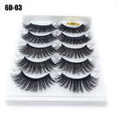 5 Pairs 6D Faux Mink Hair False Eyelashes