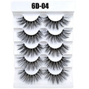 5 Pairs 6D Faux Mink Hair False Eyelashes