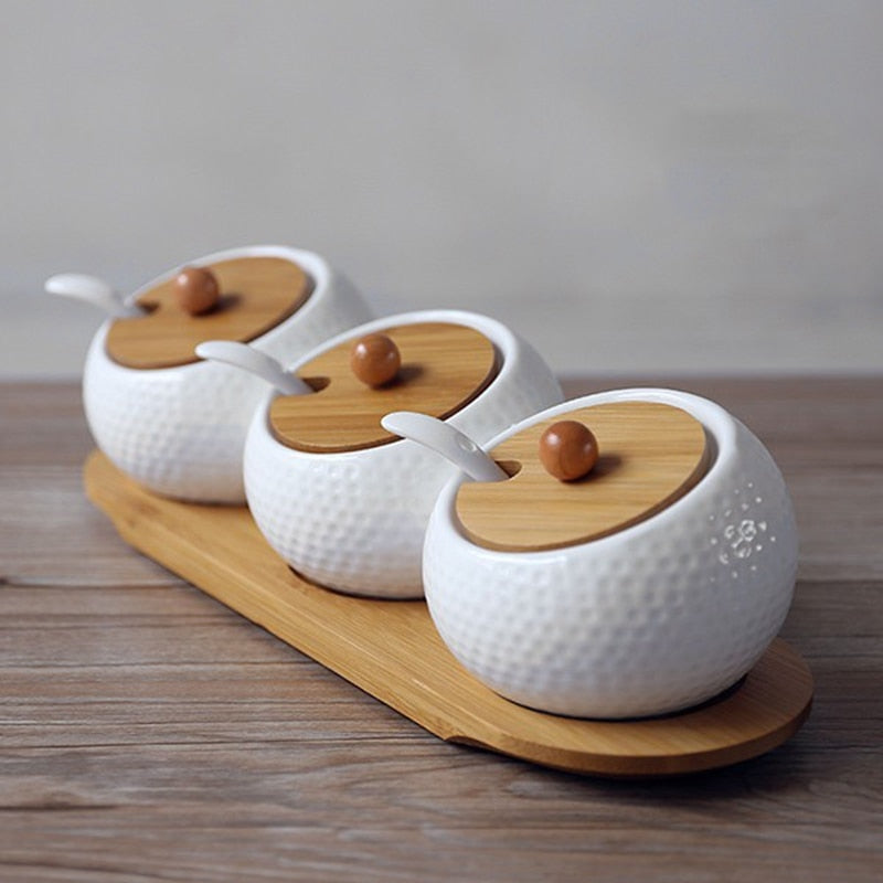 Ceramic Condiment Storage Jar