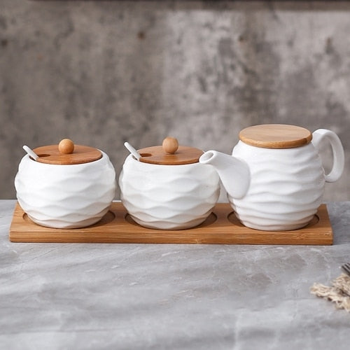 Ceramic Condiment Storage Jar