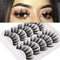 5 Pairs 3D Faux Mink Hair Soft False Eyelashes