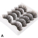 5 Pairs 3D Faux Mink Hair Soft False Eyelashes