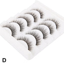 5 Pairs 3D Faux Mink Hair Soft False Eyelashes