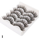 5 Pairs 3D Faux Mink Hair Soft False Eyelashes