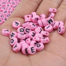 Mixed Letter Acrylic Beads