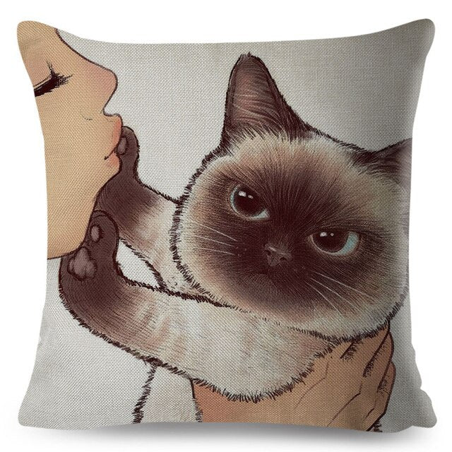 Cute Cat Pillows Cases