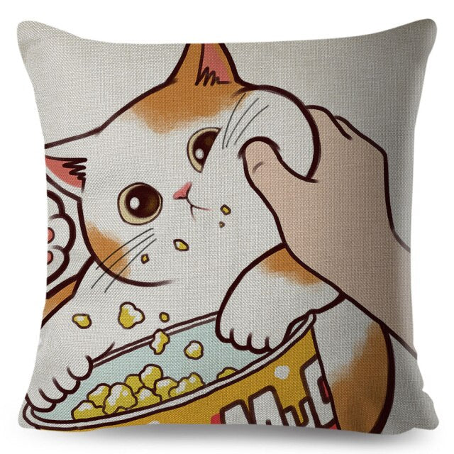 Cute Cat Pillows Cases