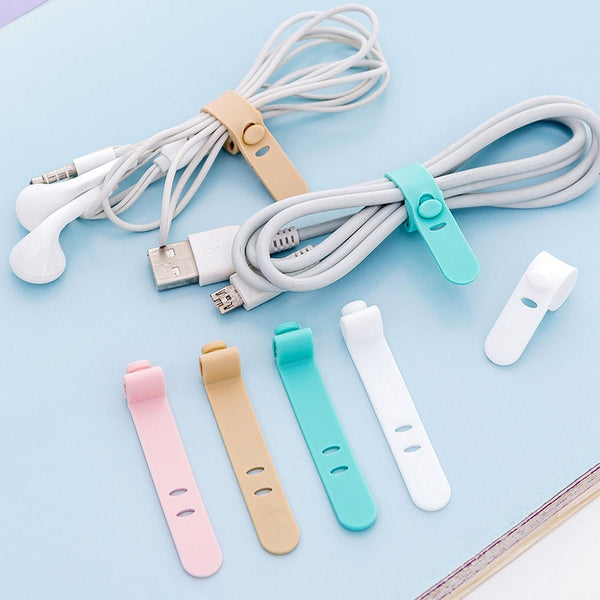 4Pcs Data Cable Buckle Organizer