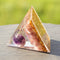 Handmade Amethyst Crystal Sphere Orgonite Pyramid