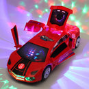 Electric dancing deformation rotating universal police car