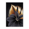 Black Golden Plant Leaf Canvas Poster