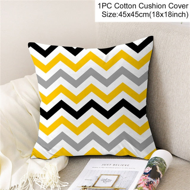 Geometric Pattern Cushion Cover