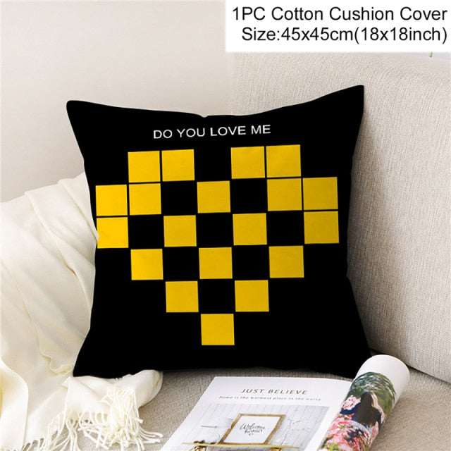 Geometric Pattern Cushion Cover