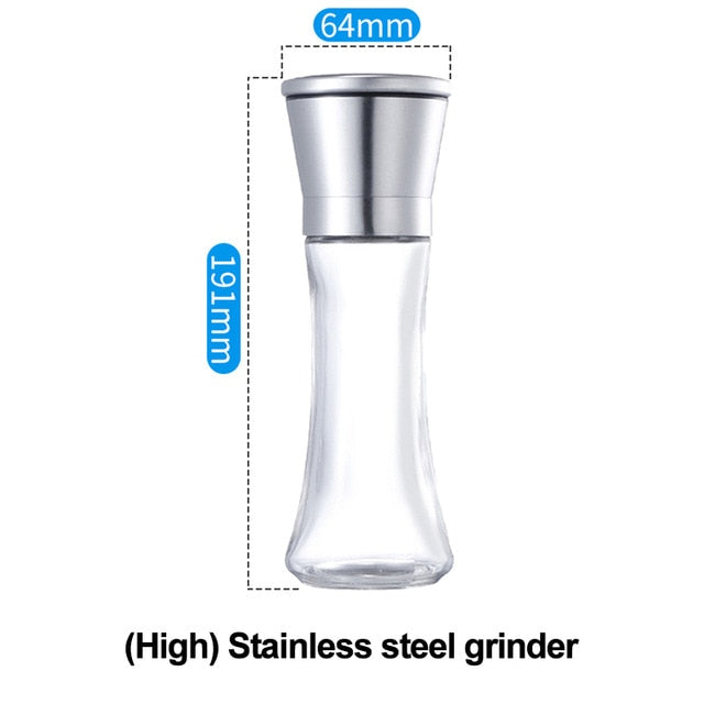 Stainless steel salt and pepper mill