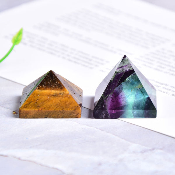 Natural Fluorite Crystal Pyramid