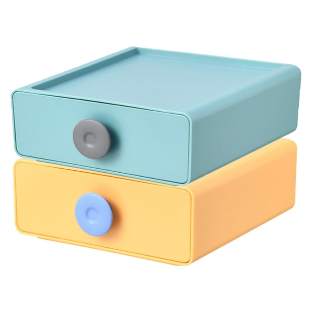 Stackable Plastic Storage Box With Drawer