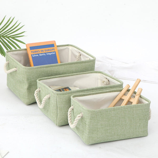 Rectangle Linen Fabric Home Organization