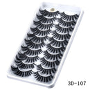 15-25mm 3D Faux Mink Hair Cross Eyelashes