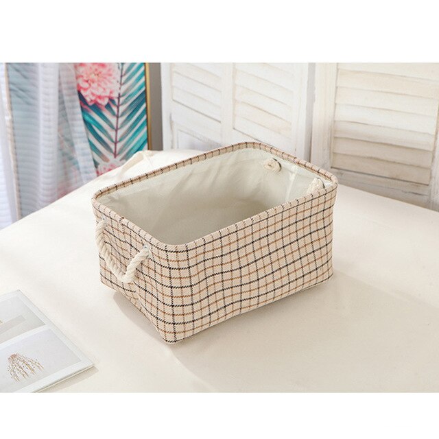 Rectangle Linen Fabric Home Organization