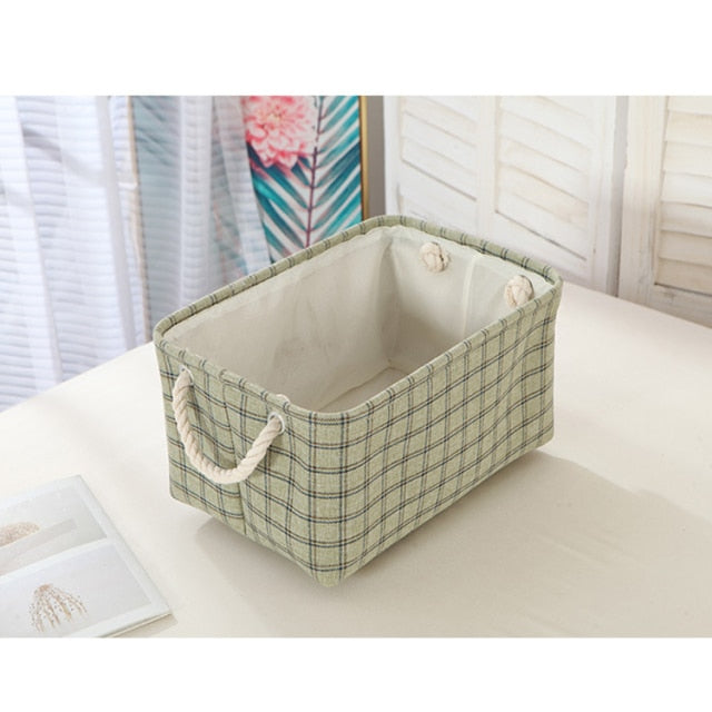 Rectangle Linen Fabric Home Organization