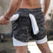 Men 2 in 1 Running Shorts