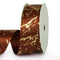 25mm Gift Ribbon Satin Marble/Crack Gold Foil Printed For Gift Wrapping