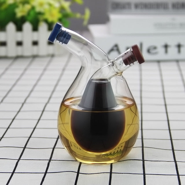 2 In 1 Vinegar Glass Bottle