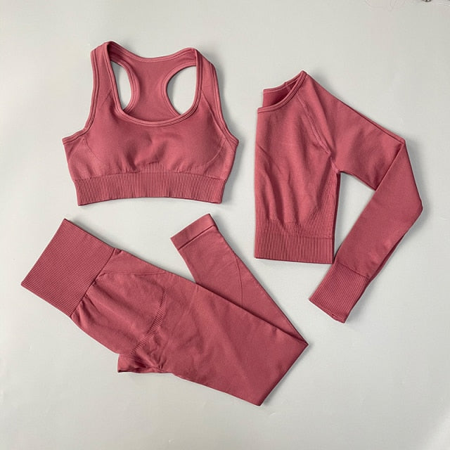 2/3/4PCS Seamless Women Yoga Set