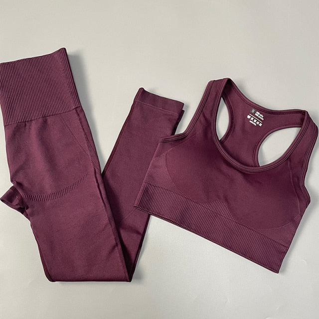 2/3/4PCS Seamless Women Yoga Set