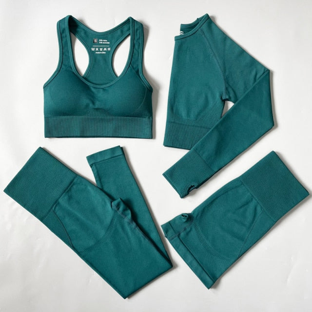 2/3/4PCS Seamless Women Yoga Set