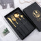 304 Stainless Steel Golden Cutlery Set