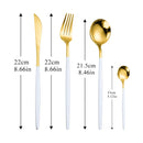 304 Stainless Steel Golden Cutlery Set