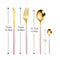 304 Stainless Steel Golden Cutlery Set