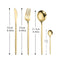 304 Stainless Steel Golden Cutlery Set