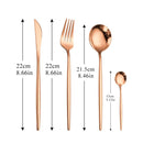 304 Stainless Steel Golden Cutlery Set