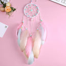 Colorful True feather dream catcher light