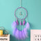 Colorful True feather dream catcher light