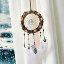 Colorful True feather dream catcher light