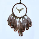 Colorful True feather dream catcher light