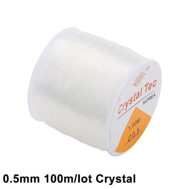 100M Plastic Crystal DIY Beading Elastic Line