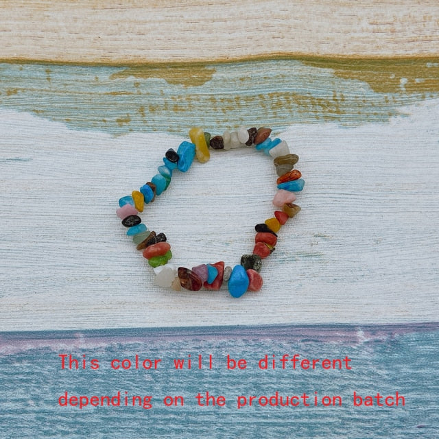 Natural Crystals 7 Chakras Stone Bracelet